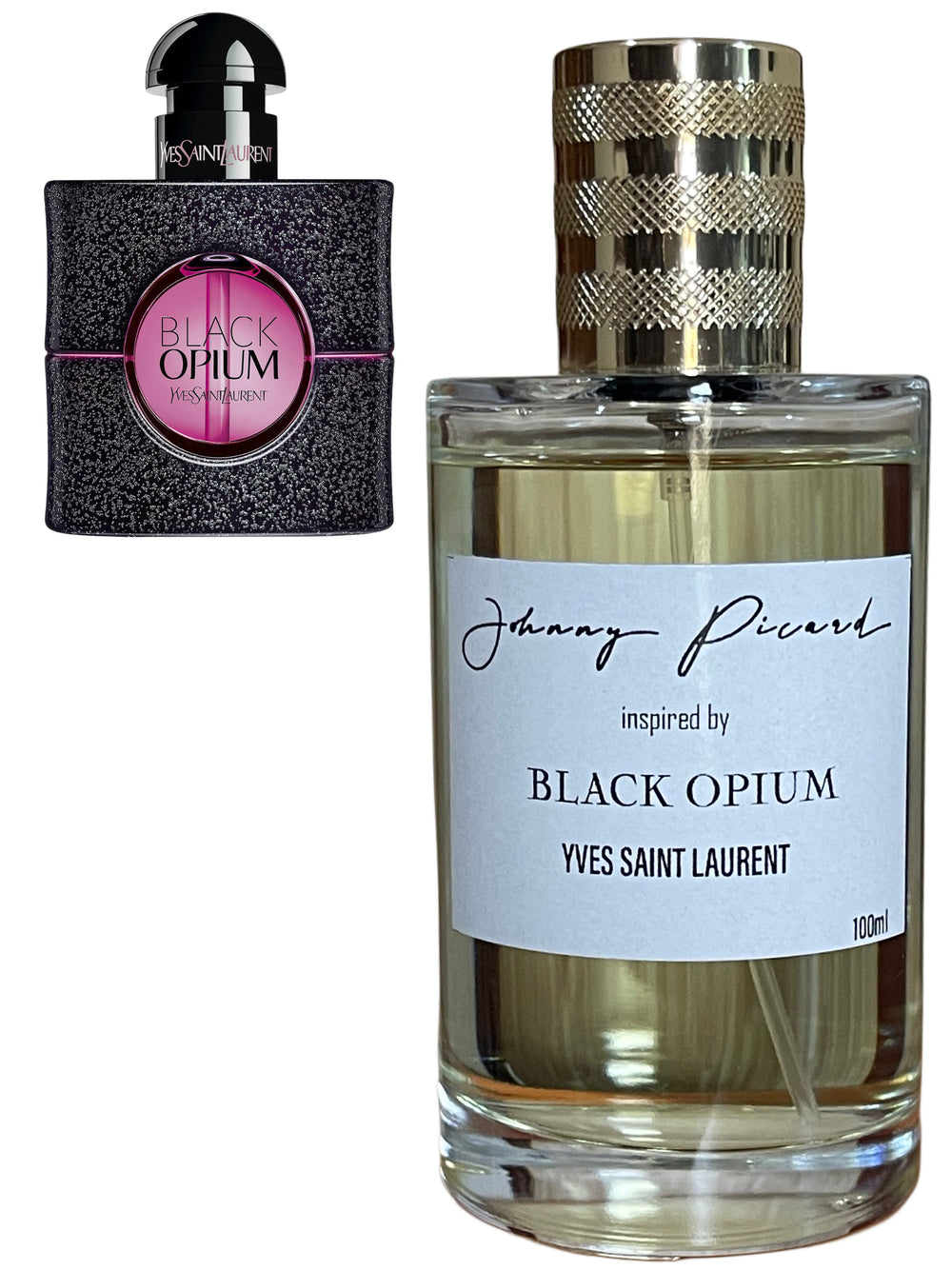 johnny picard inspired by black opium YVES SAINT LAURENT