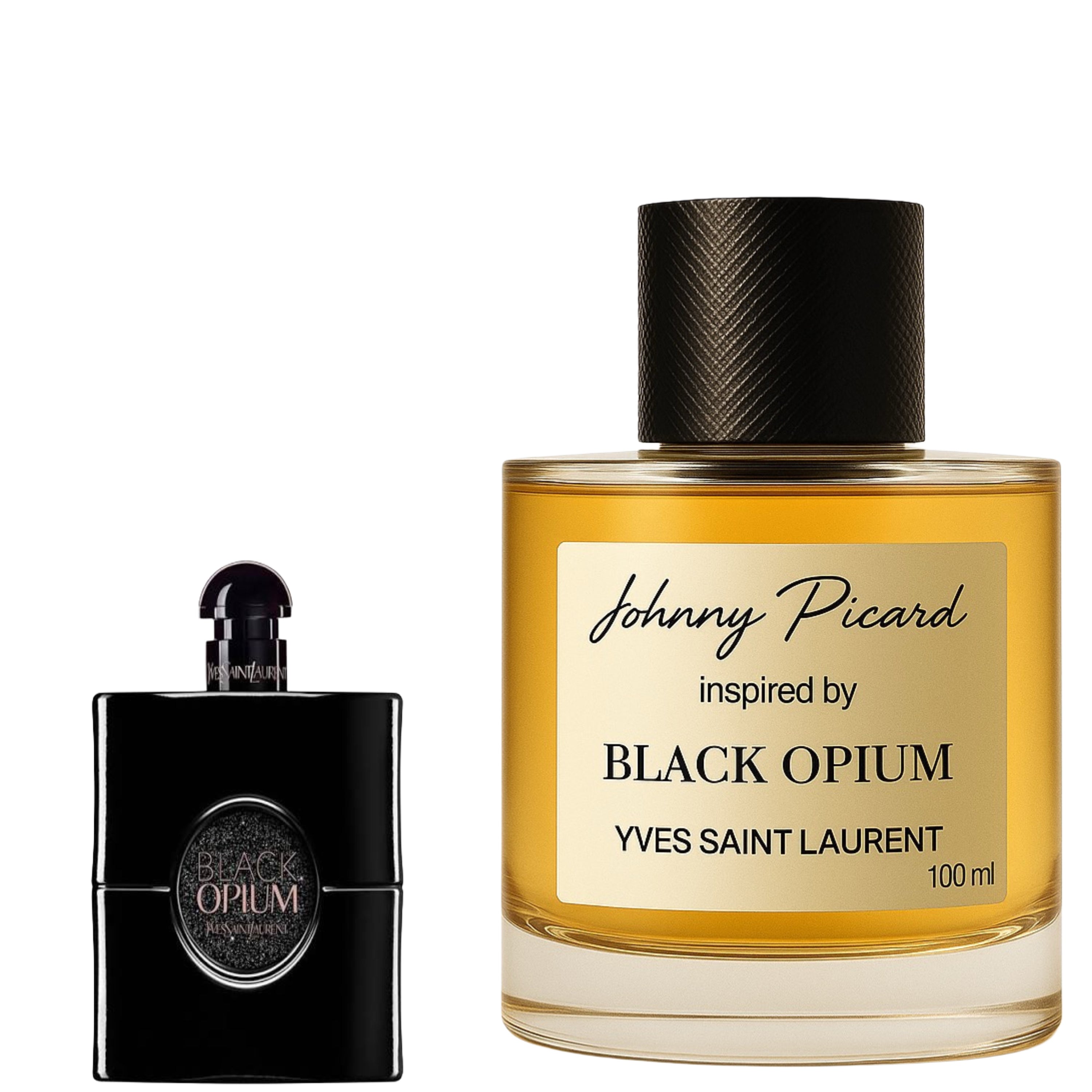 johnny picard inspired by black opium YVES SAINT LAURENT