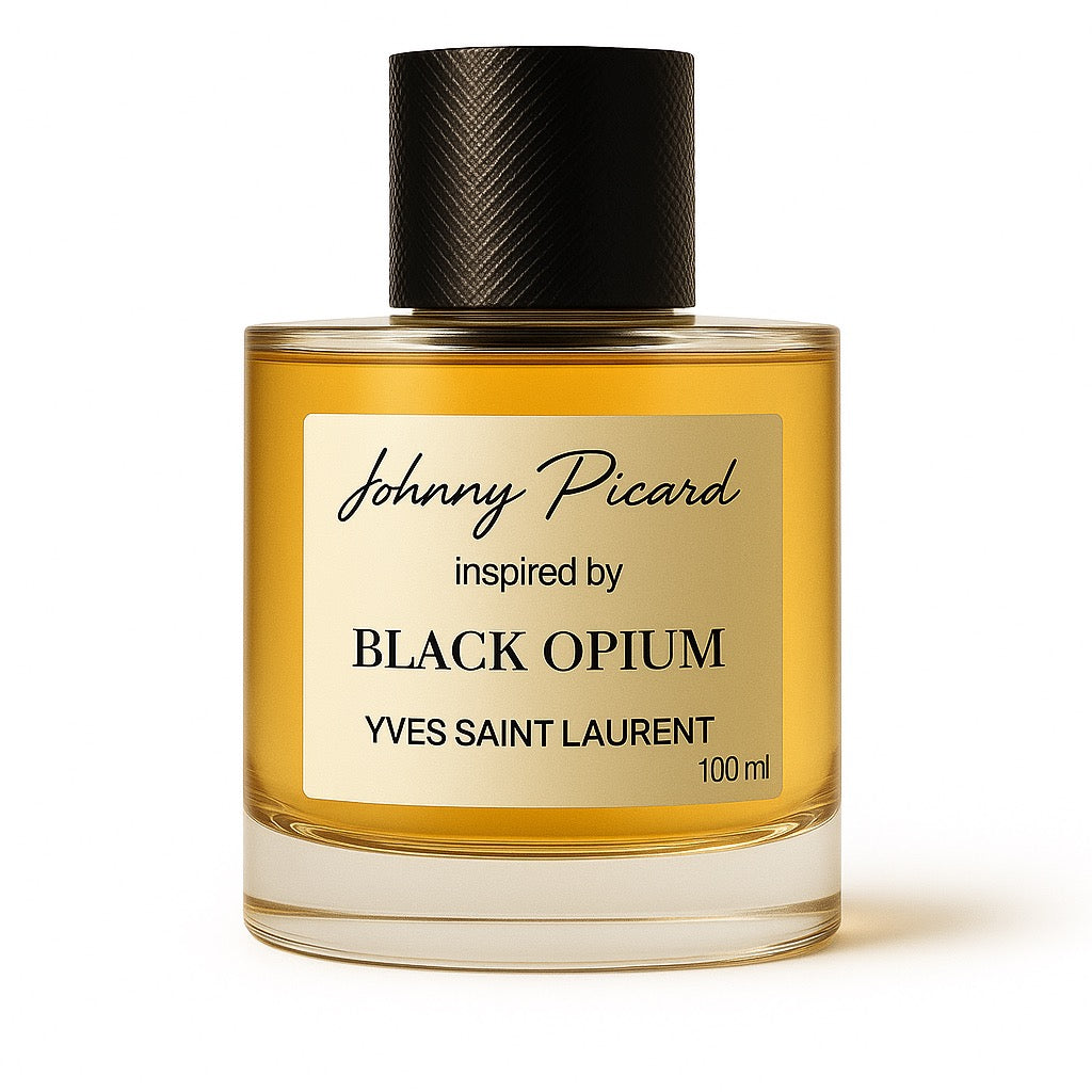 johnny picard inspired by black opium YVES SAINT LAURENT