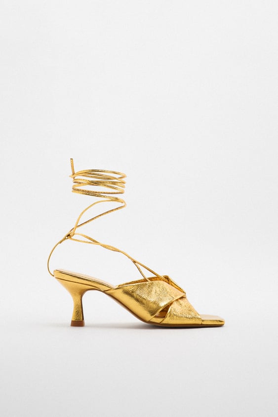 LEATHER HEEL SANDALS