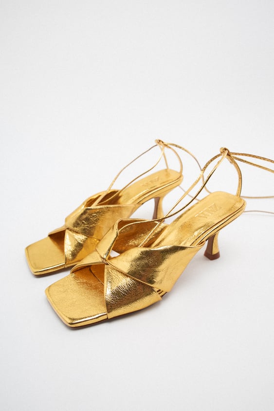 LEATHER HEEL SANDALS