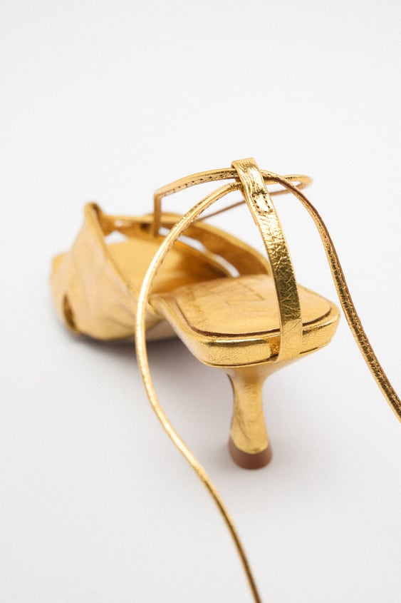 LEATHER HEEL SANDALS